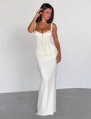 GINNY MAXI DRESS - OFF WHITE