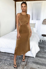 Melodie Maxi Dress - Brown