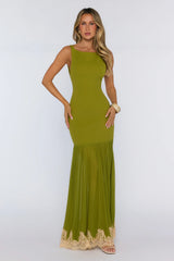 Next Level Energy Maxi Dress Olive