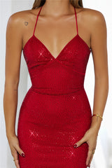 Love From Kiki Maxi Dress Deep Red