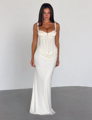 GINNY MAXI DRESS - OFF WHITE