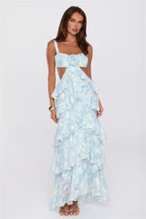 Sweet Steps Maxi Dress Blue