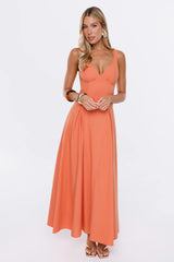 Worth The Wait Maxi Dress Coral
