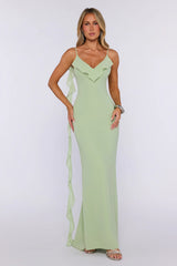Pop Of Drama Maxi Dress Sage