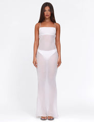KIAH MAXI DRESS - WHITE : ICE