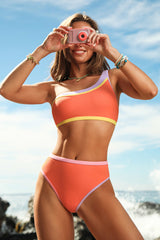 Creamsicle Colorblock Bikini Set