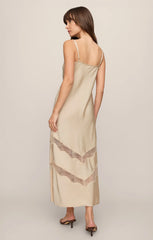 Bruna Lace Inset Midi Dress