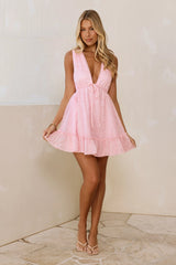 Make It Sparkle Mini Dress Pink