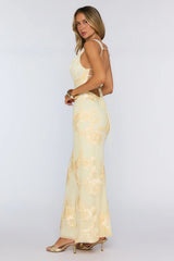 Effortless All Day Mesh Maxi Dress Yellow
